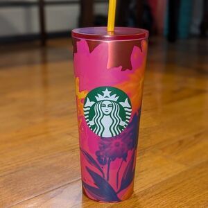 Starbucks Pink Floral Venti 24 oz Tumbler 2022